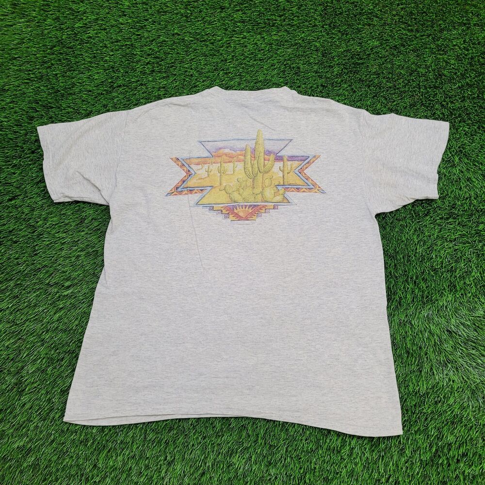 Vintage 90s Western Shirt Large 21x26 Gray